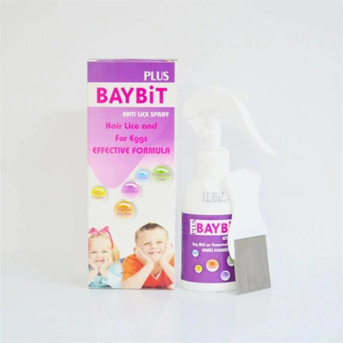 Baybit Plus Bit Spreyi 75 ml - Çelik Tarak Hediyeli