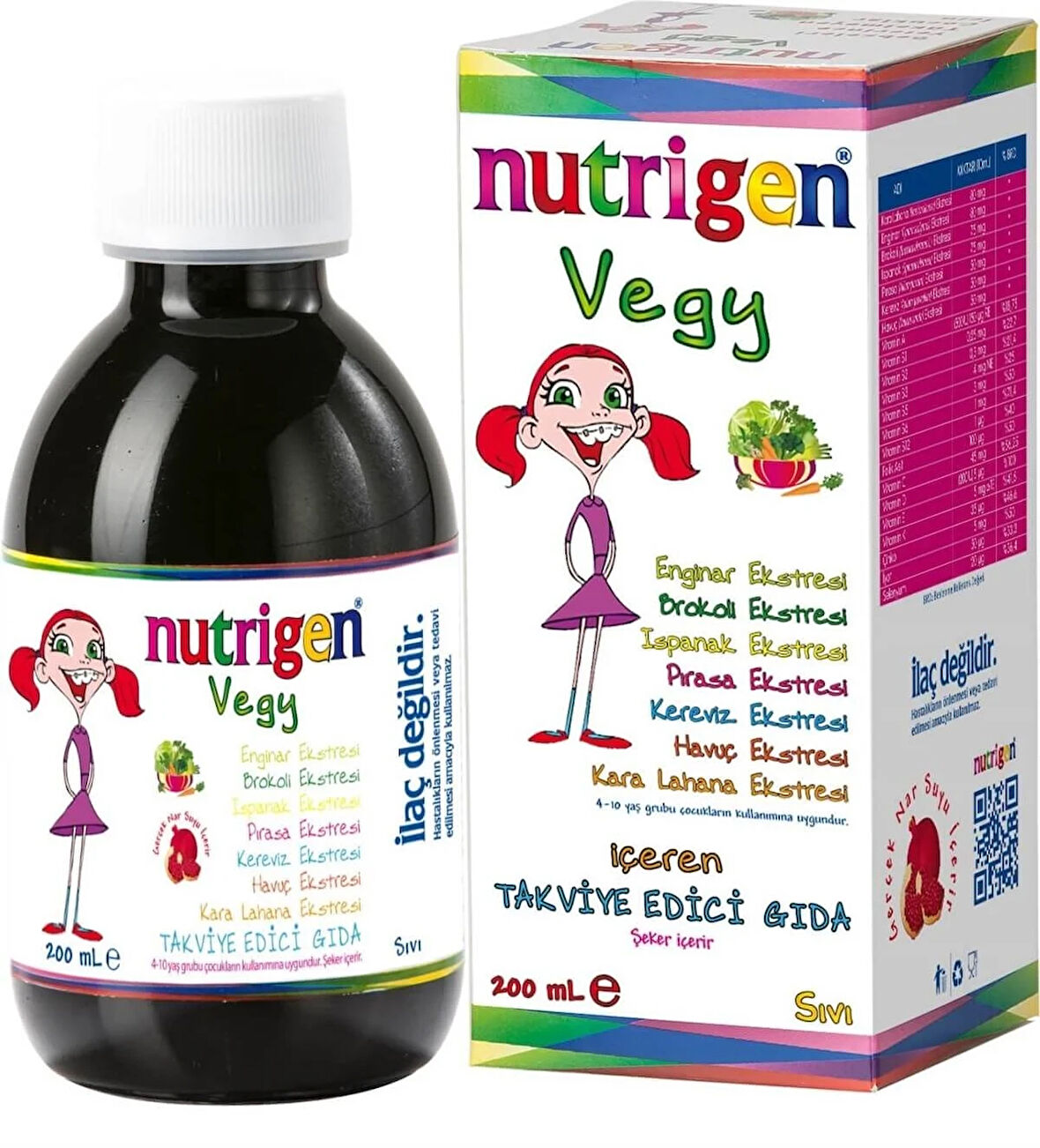 Nutrigen Vegy Şurup 200 ml