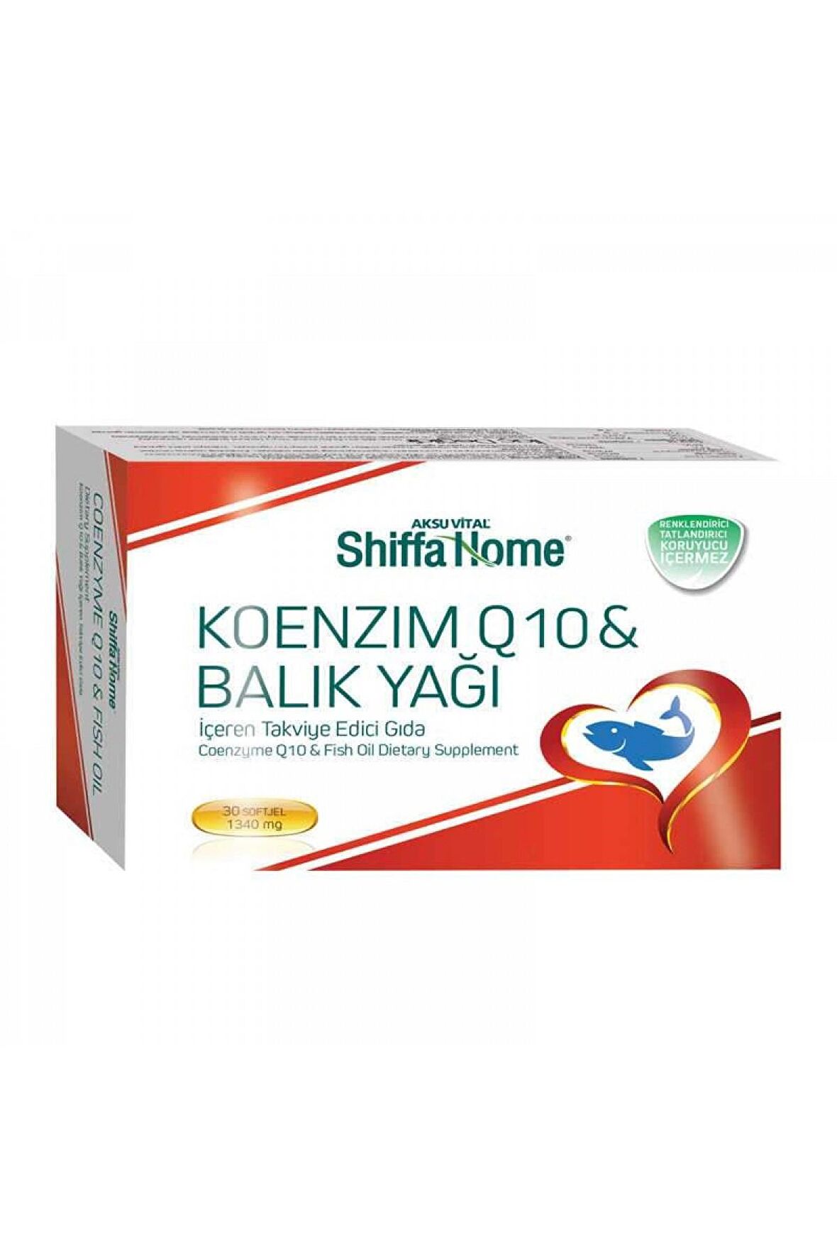 Shiffa Home Koenzim Q10 & Balık Yağı 30 Kapsül