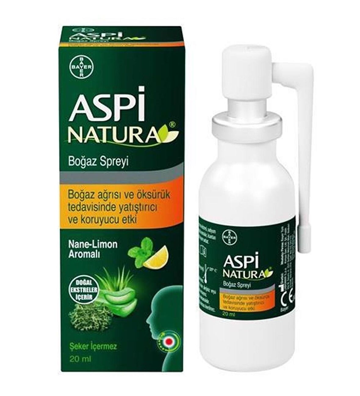 Aspinatura Nane ve Limon Boğaz Spreyi 20 ml