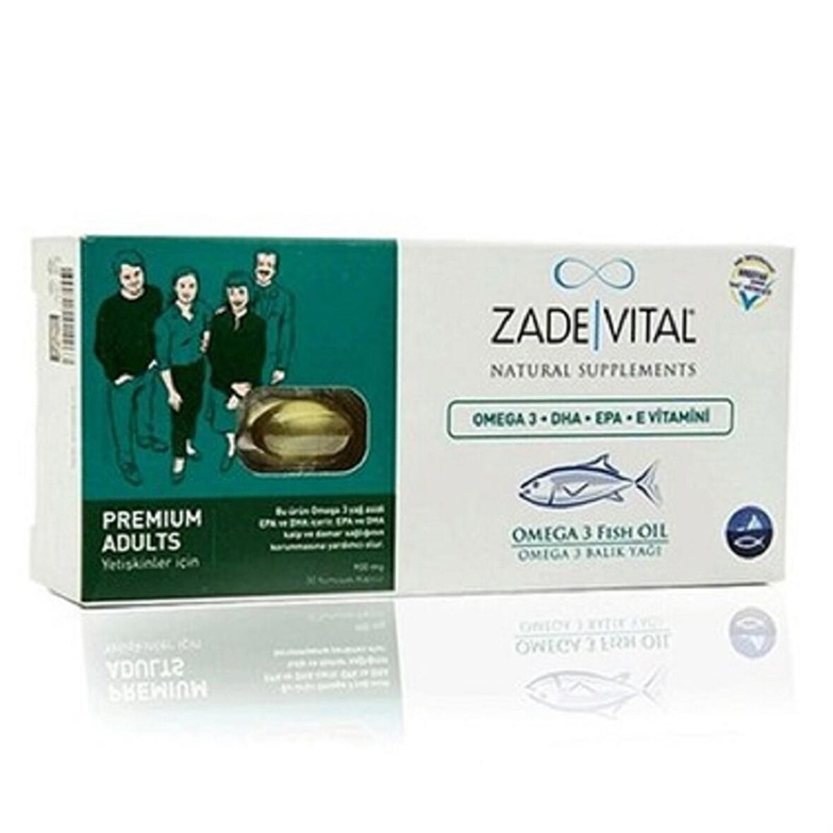 Zade Vital Omega 3 Yetişkinler İçin Balık Yağı 30 Kapsül