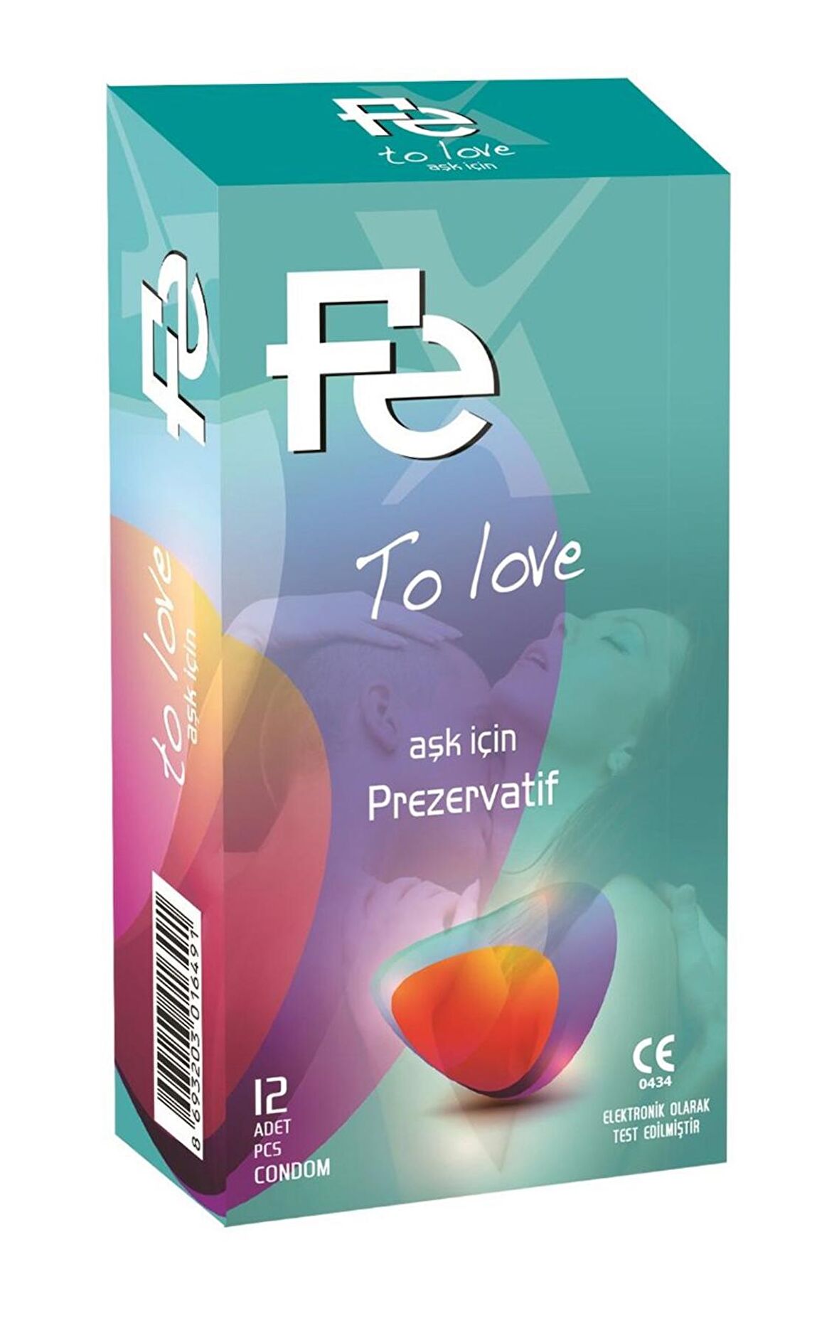 Fe To Love Aşk için İnce Prezervatif 12'li