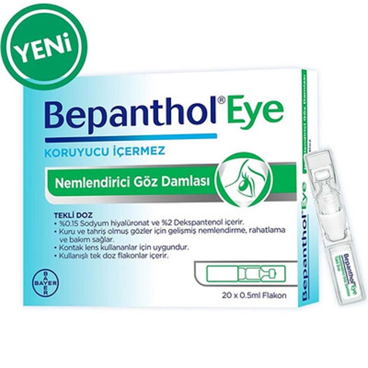 Bepanthol Eye Göz Damlası 0,5 ml 20 Flakon