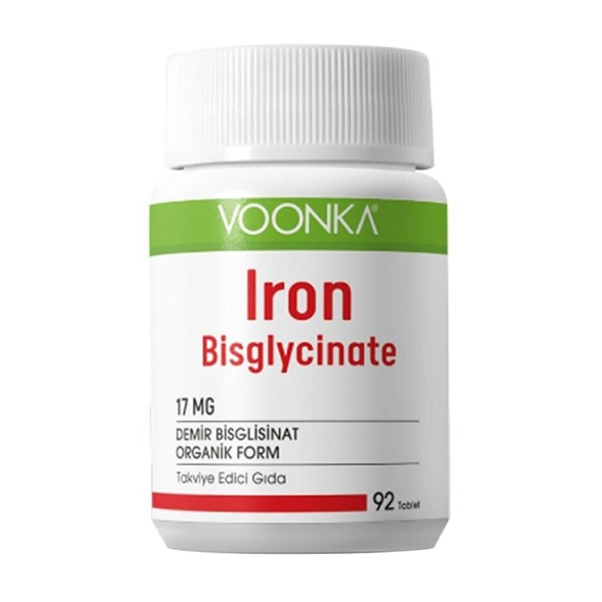 Voonka Iron Bisglycinate 92 Kapsül