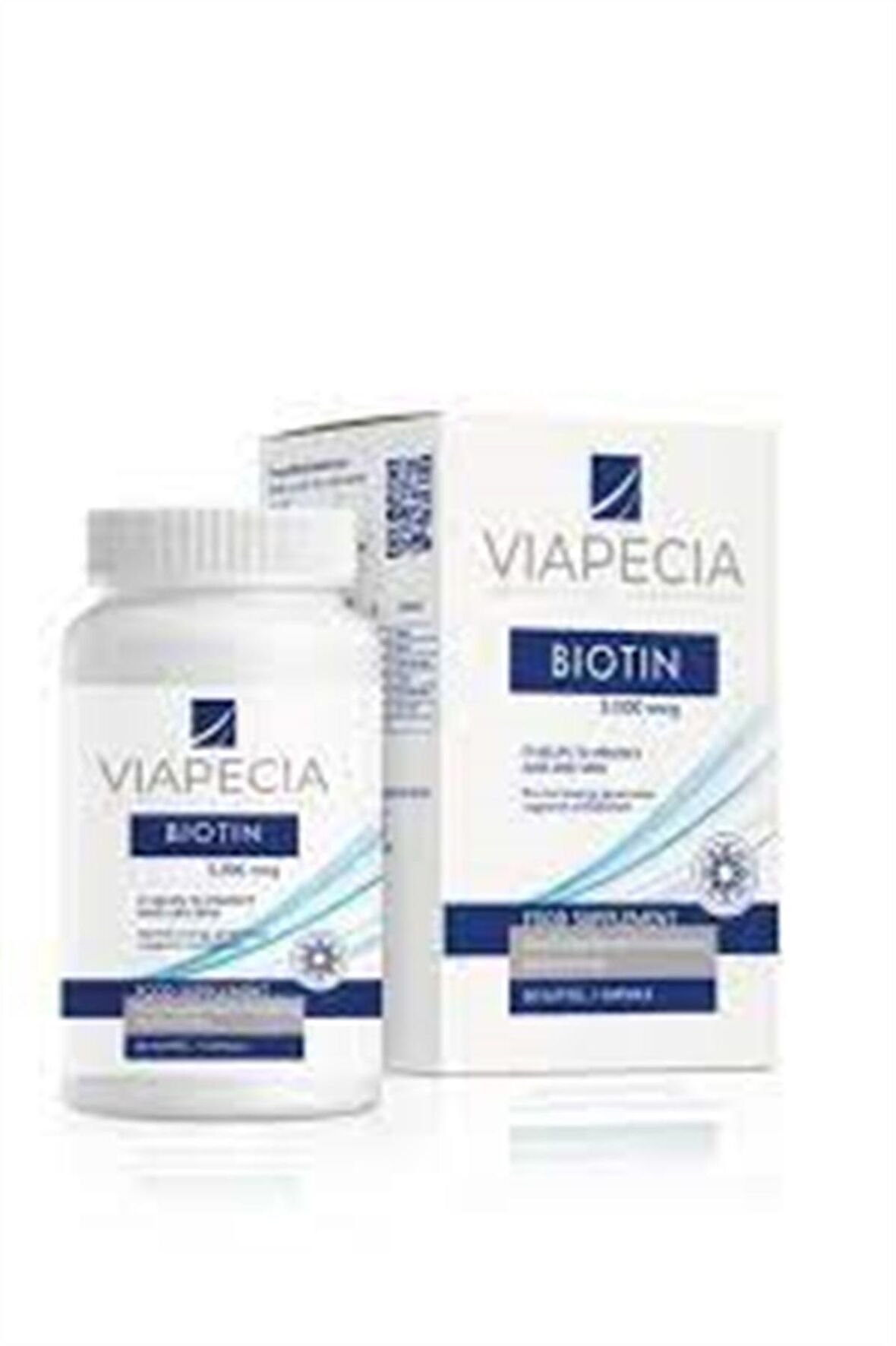 Viapecia Biotin 5000 mcg 60 Kapsül