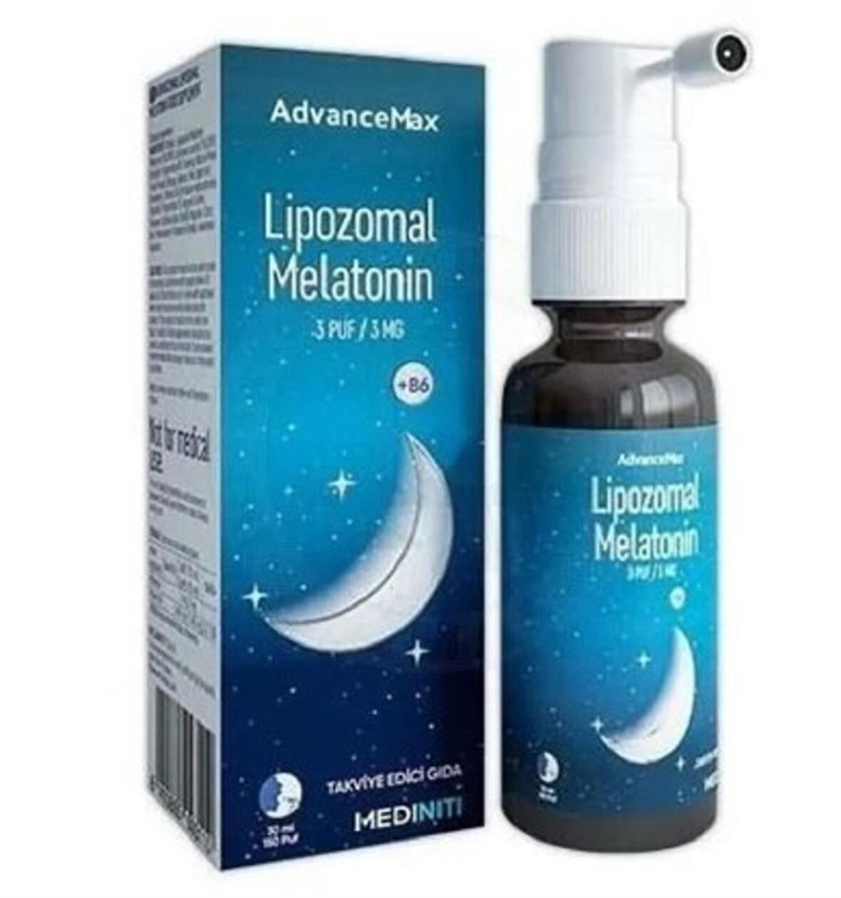 AdvanceMax Lipozomal Melatonin Sprey 3mg 30 ml