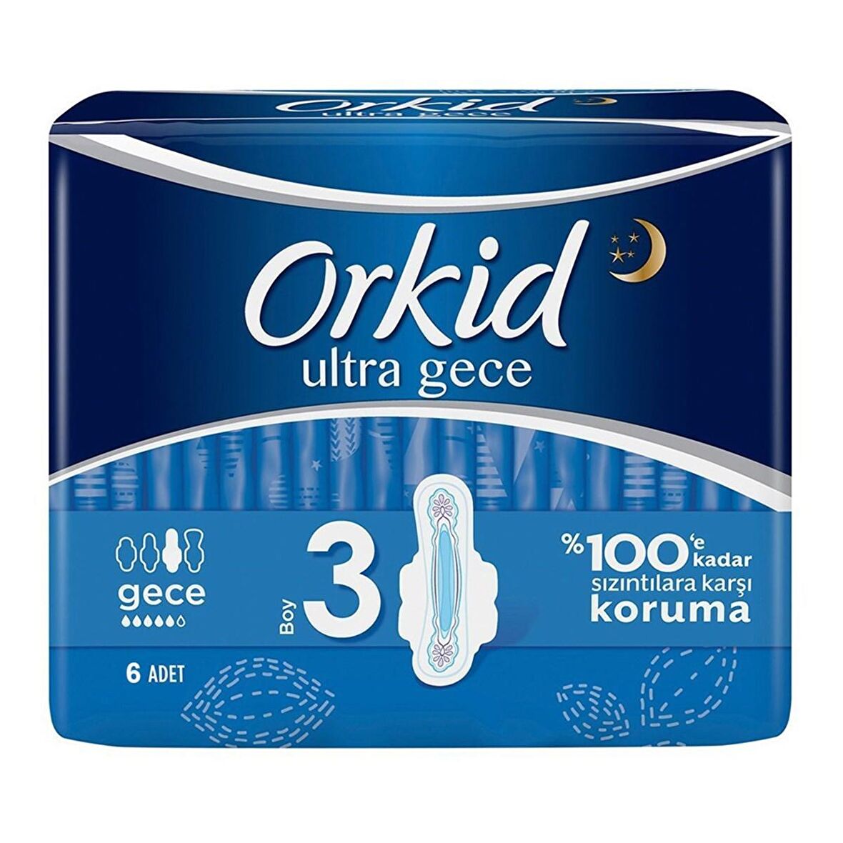 Orkid Ultra Hijyenik Ped Gece 6'lı