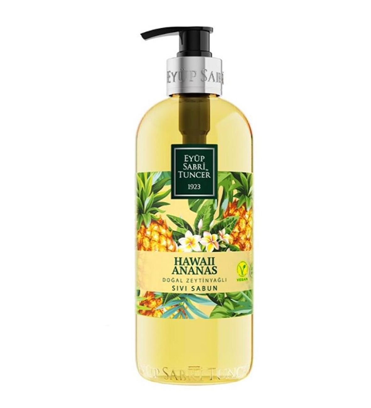 Doğal Zeytinyağlı Sıvı Sabun Hawaii Ananas 500 ml