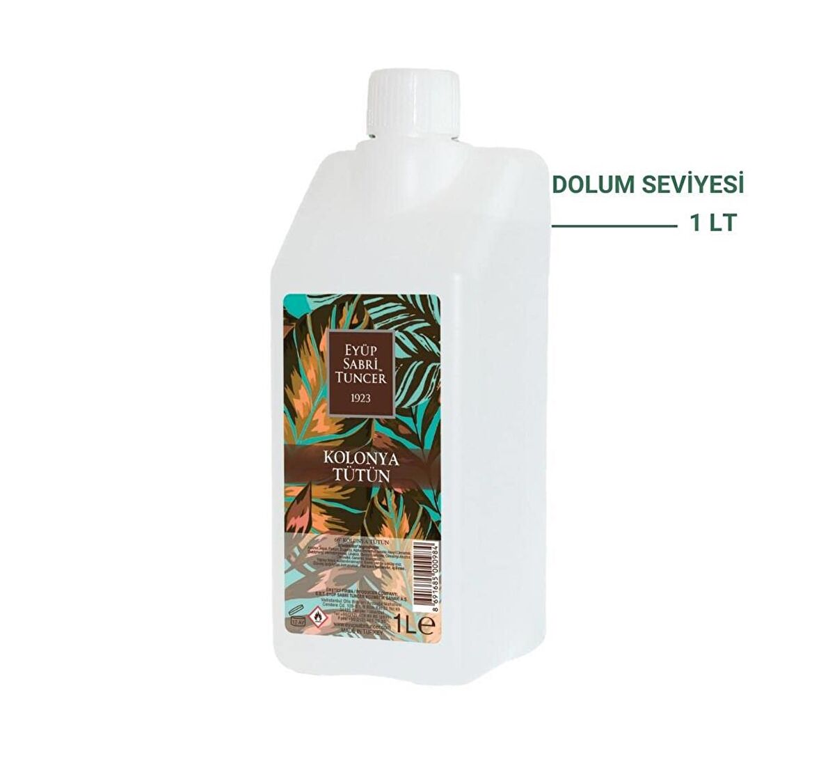 Tütün Kolonyası Koruma Kilitli Kapak 1 lt