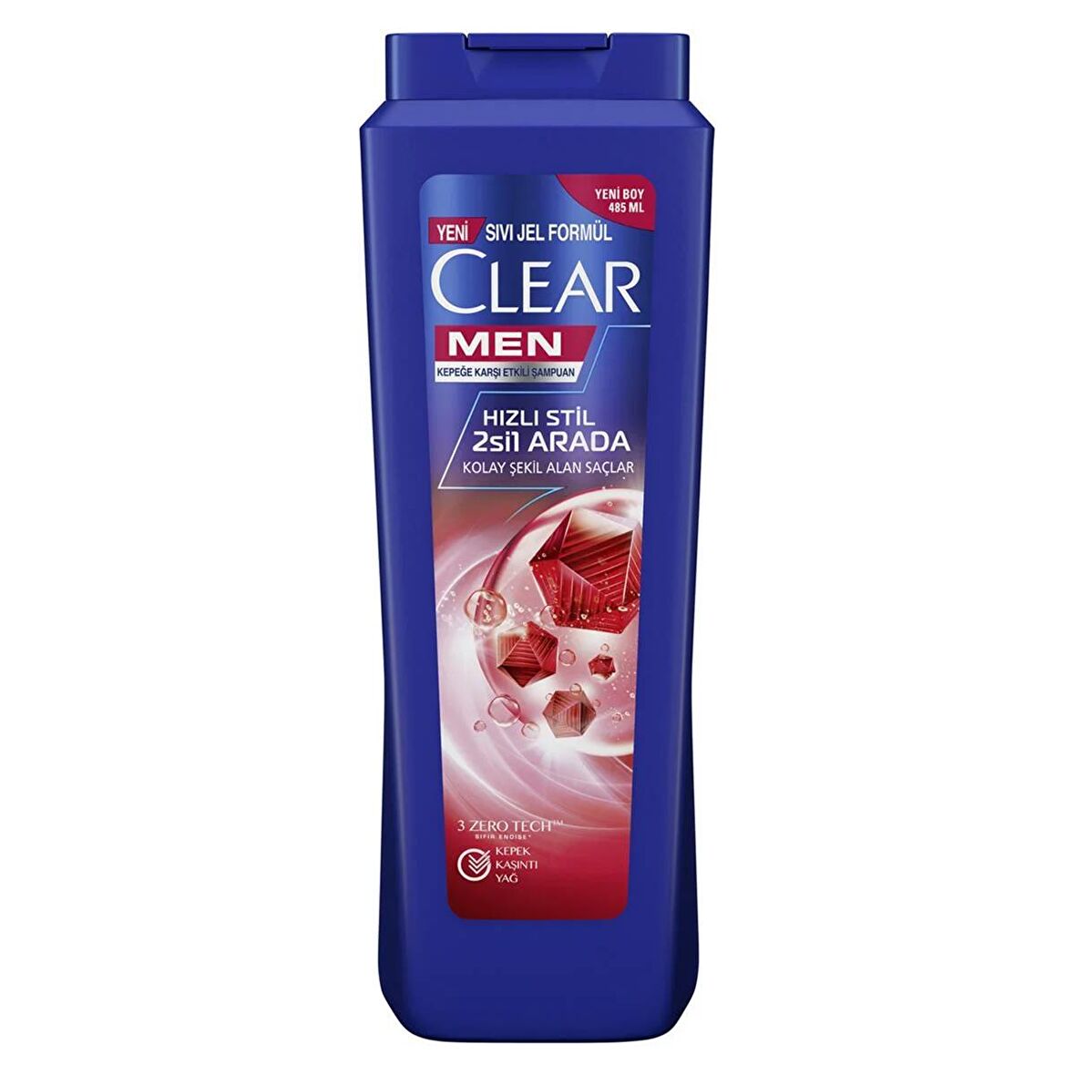 Clear Men 2'si 1 Arada Hızlı Stil Şampuan 485 ml