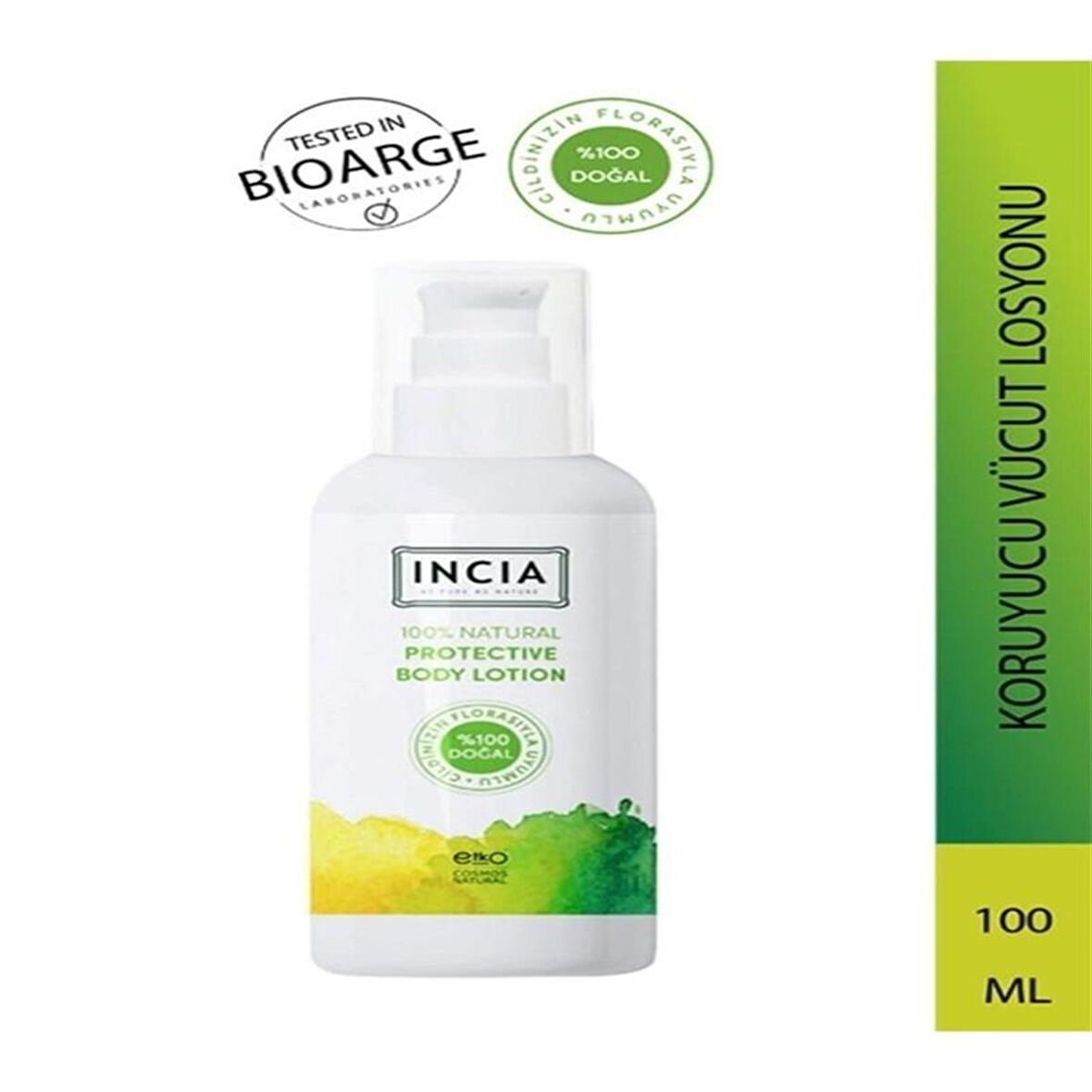 Incia Vücut İçin %100 Doğal Güneş Kremi SPF50 150 ml