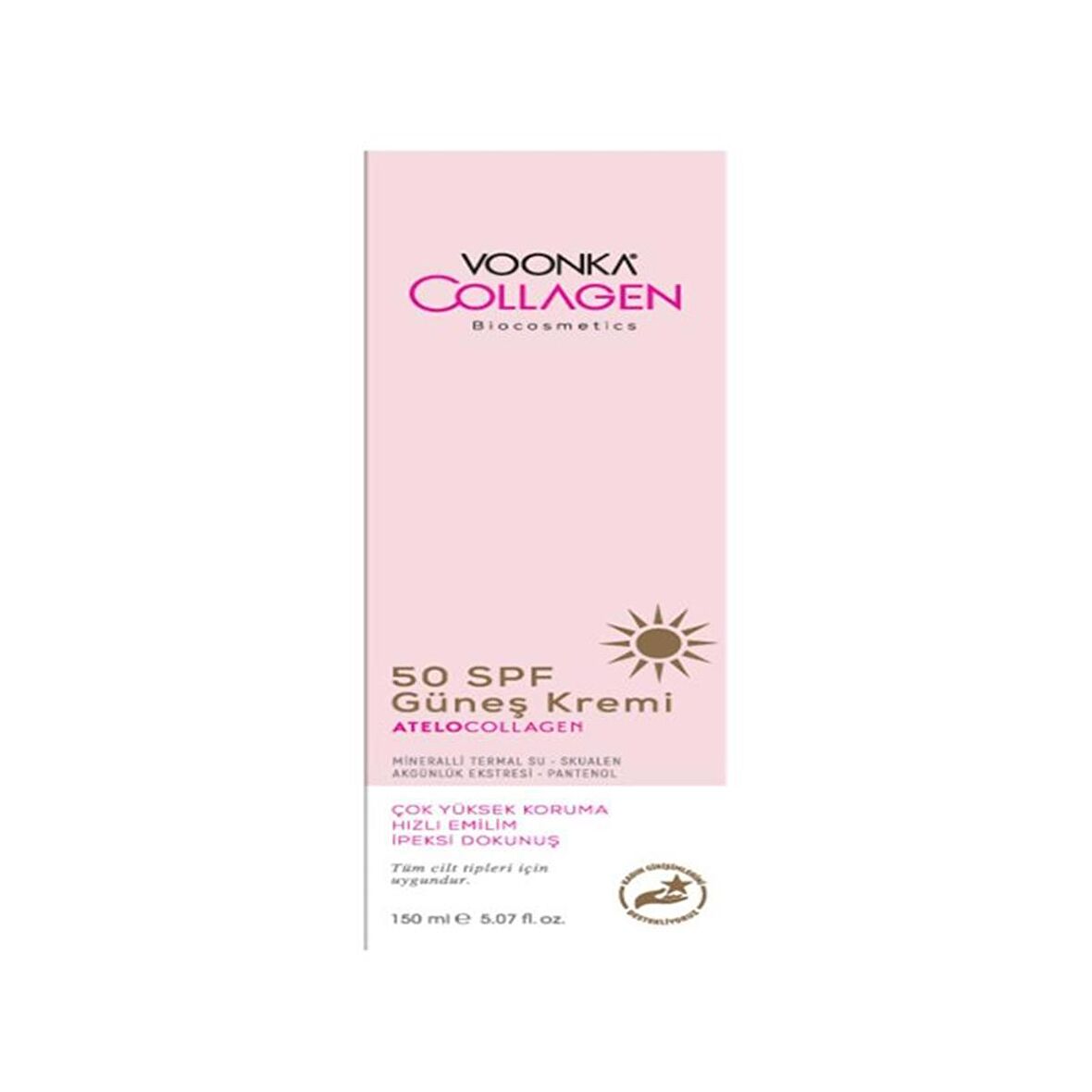 Voonka Collagen Atelocollagen Güneş Kremi SPF50 150 ml