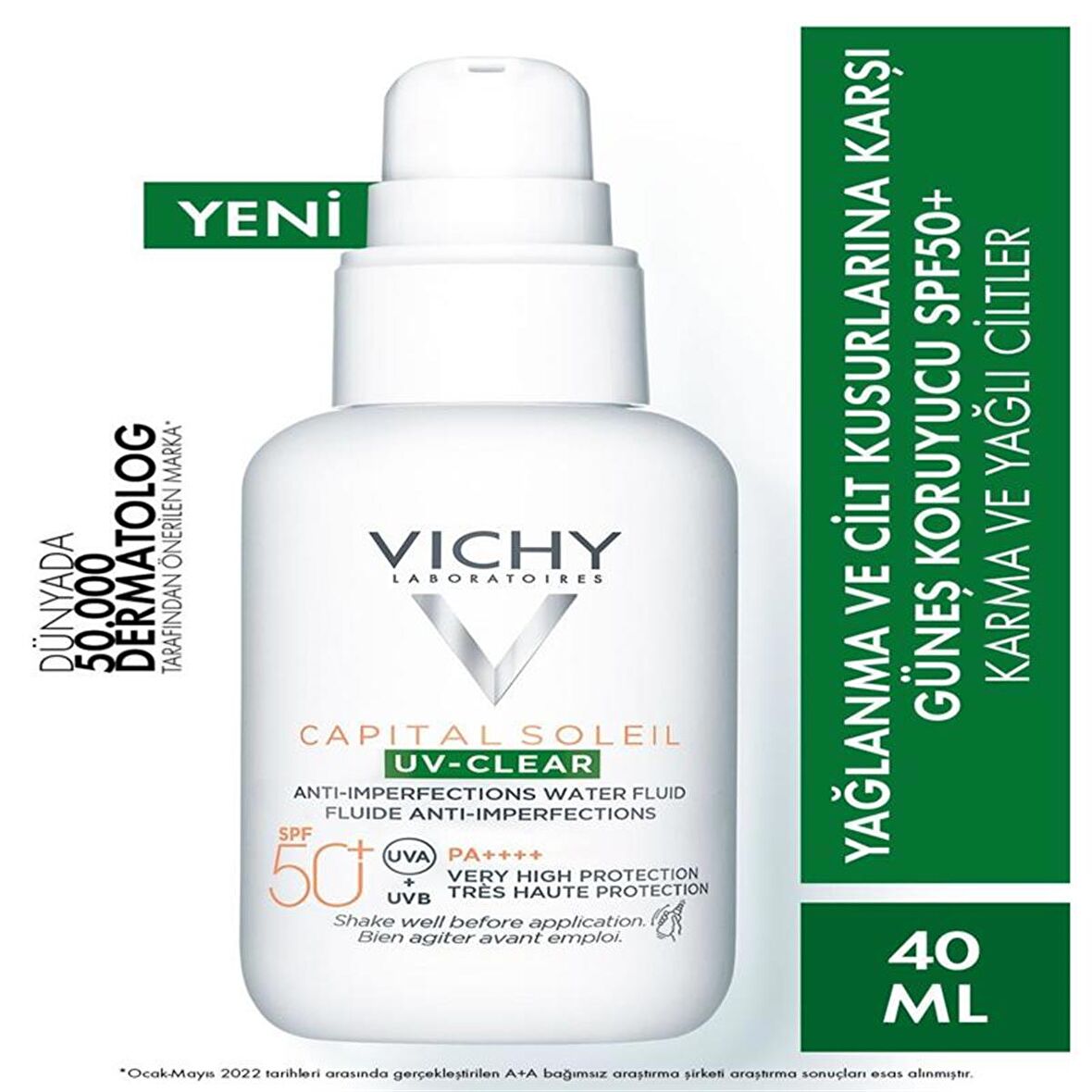 Vichy Capital Soleil UV Clear SPF50 40 ml