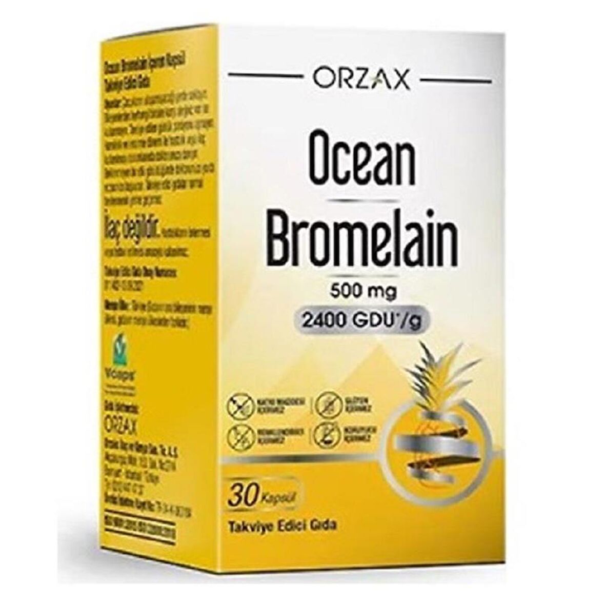 Ocean Bromelain 30 Kapsül