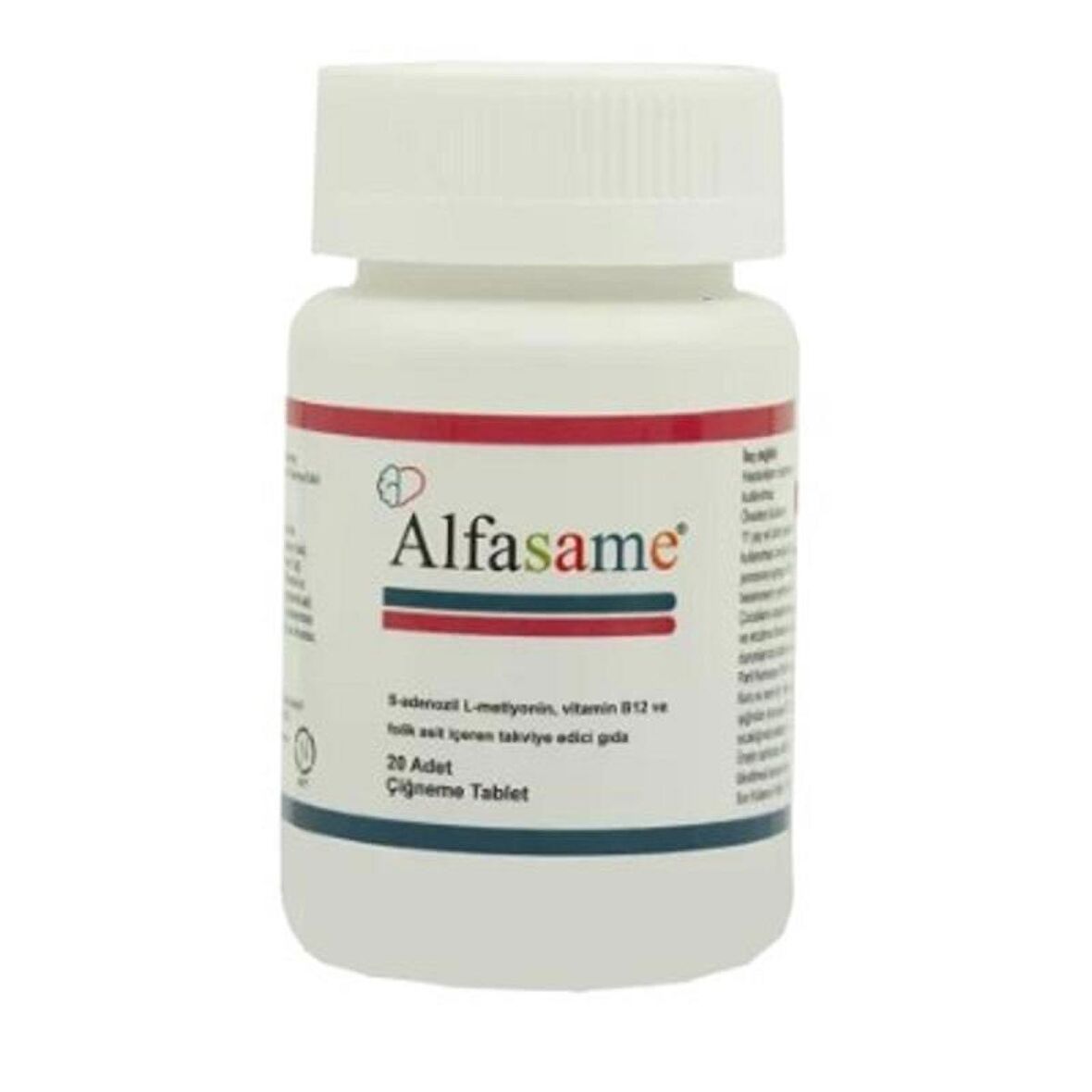 Alfasame S-Adenozil L-Metiyonin Vitamin B12 ve Folik Asit 20 Tablet