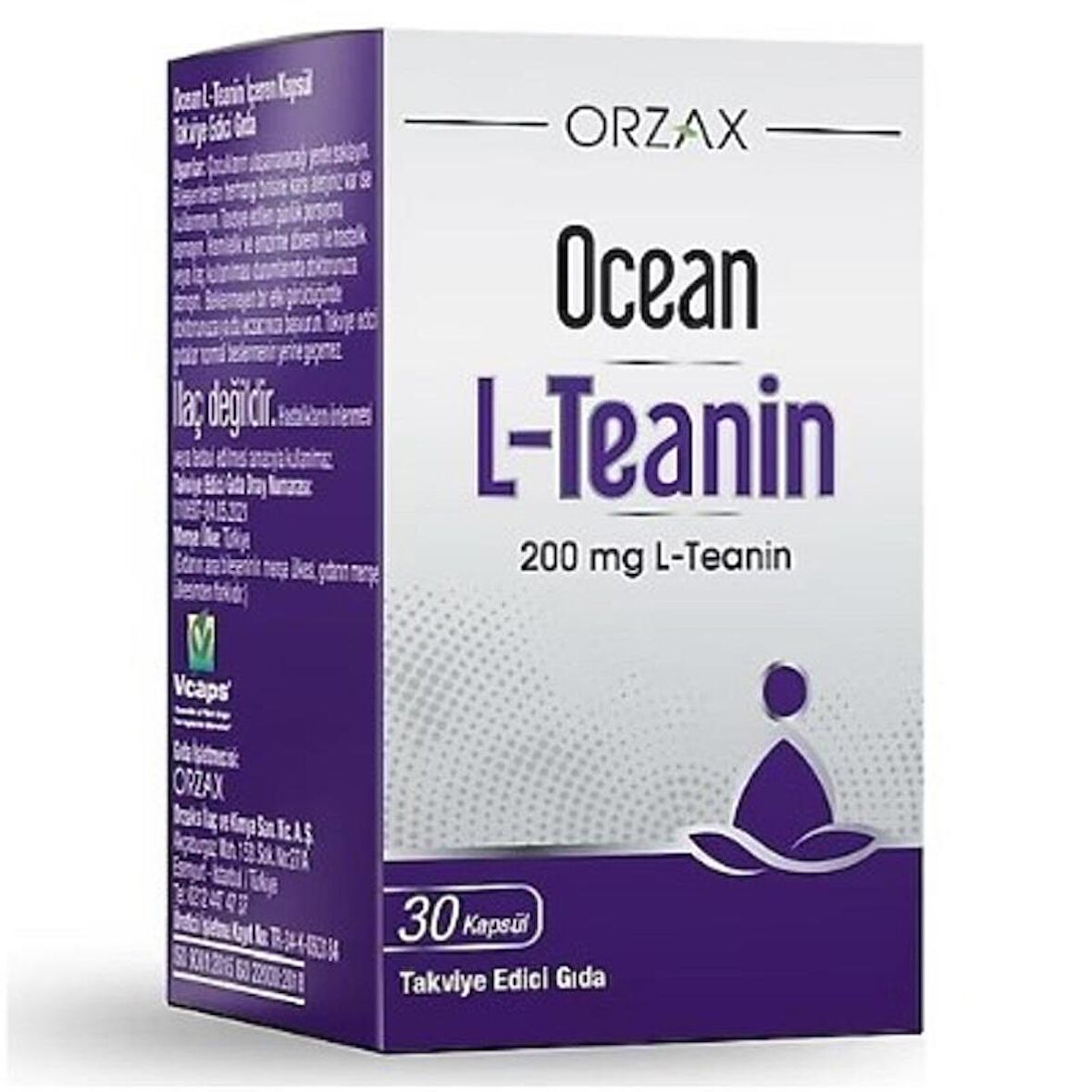 Ocean L-Teanin 200 mg 30 Kapsül