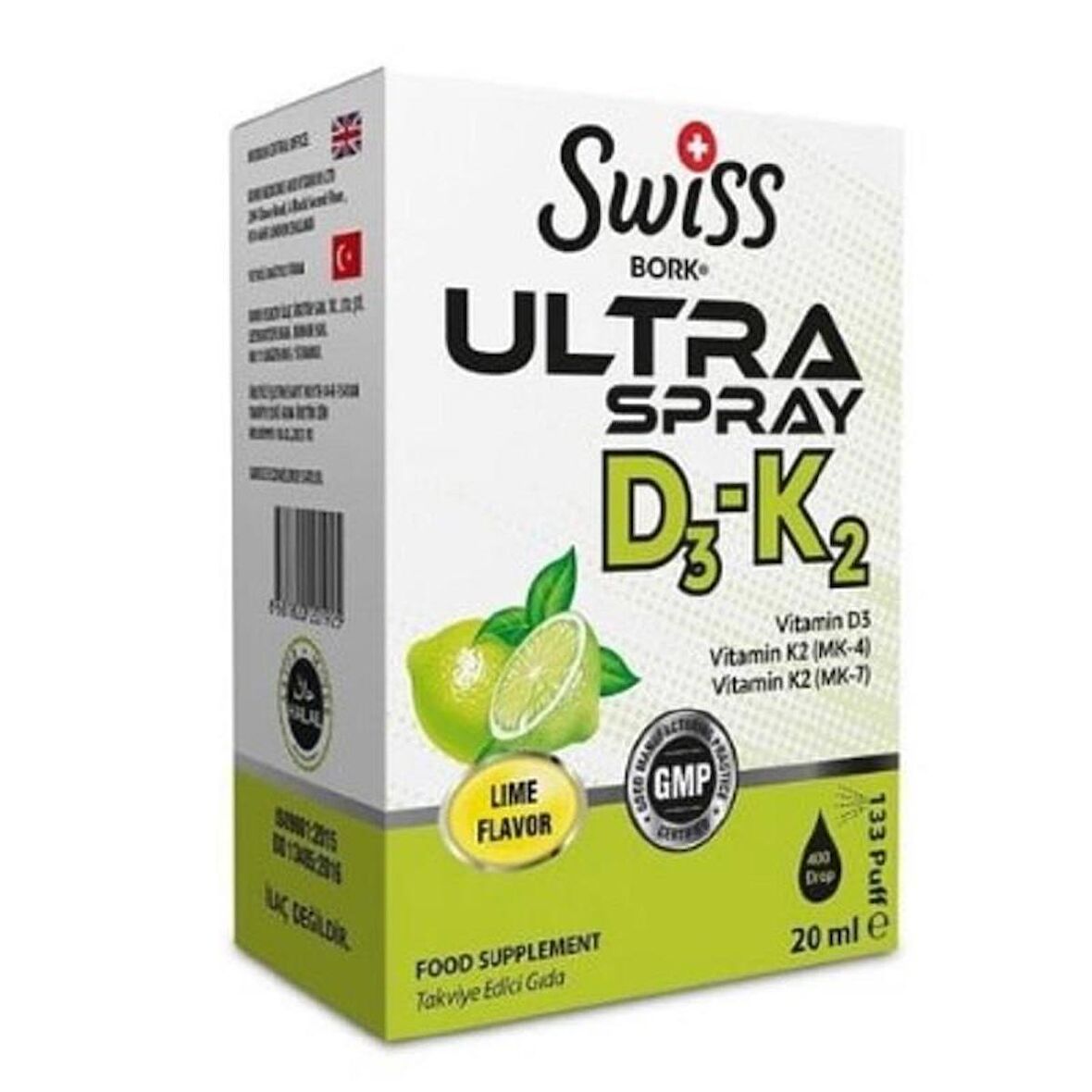 Swiss Bork Ultra D3-K2 Sprey 20 ml