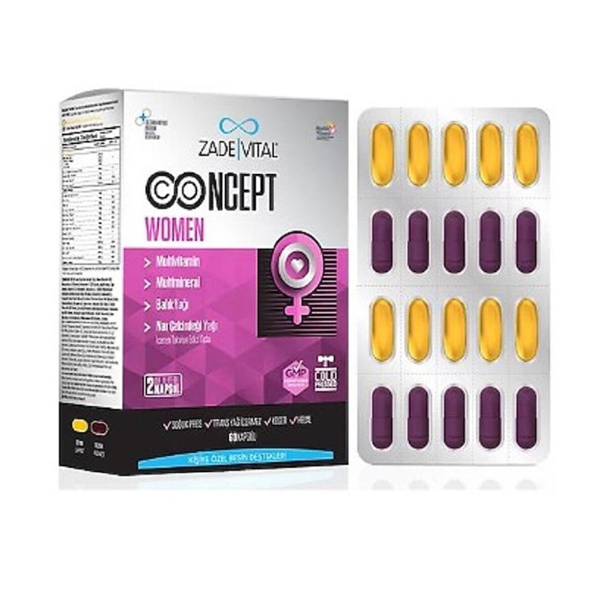 Zade Vital Concept Women Kapsül 60'lı