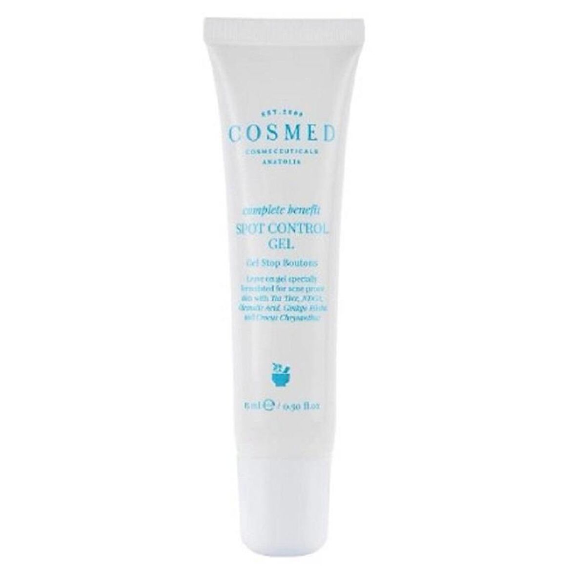 Cosmed Complete Benefit Spot Control Gel - Akne Eğilimli Ciltler İçin Çay Ağacı İçeren Kontrol Jel 15 ml