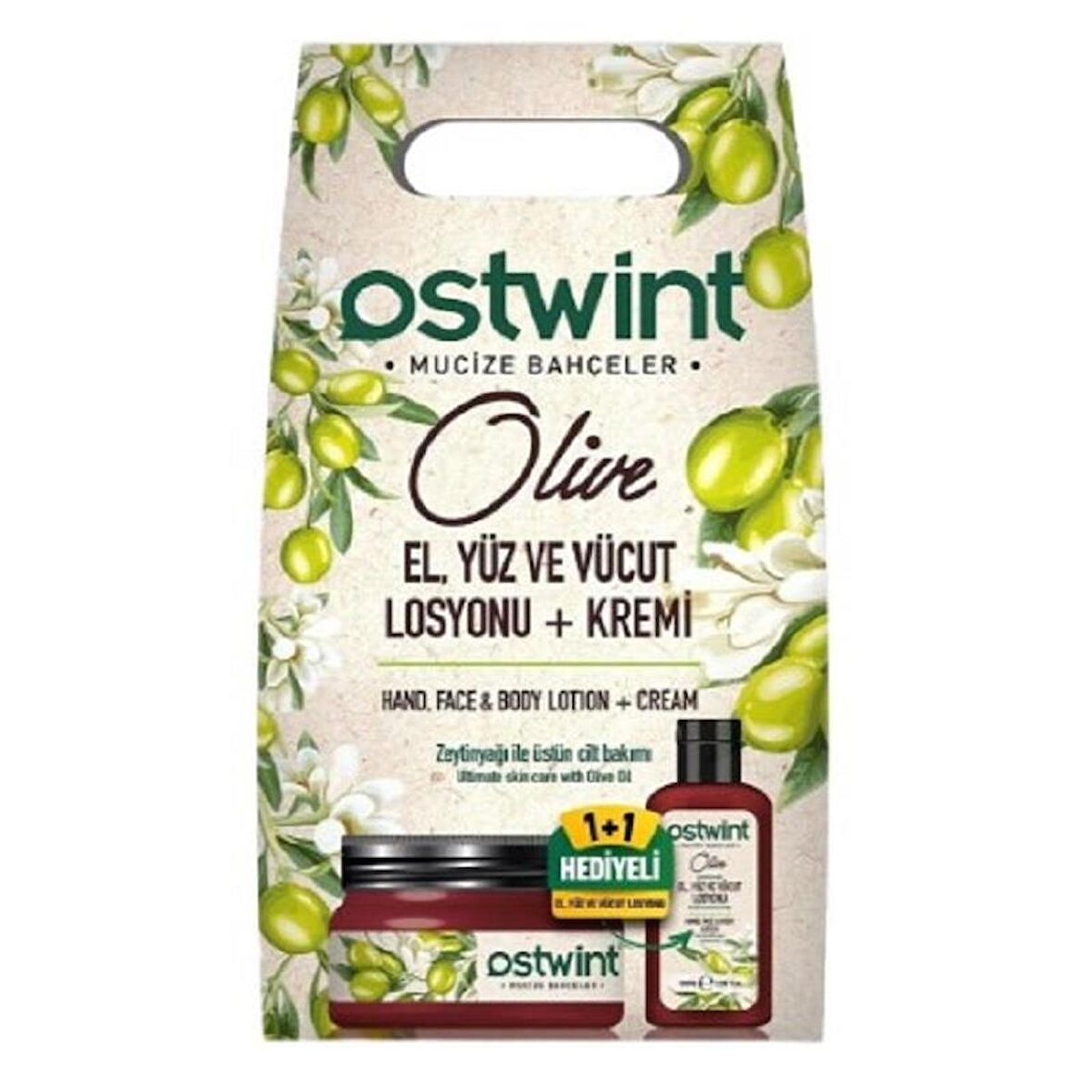 Ostwint İkili Set Zeytinyağı - Krem 300 ml + Losyon 100 ml