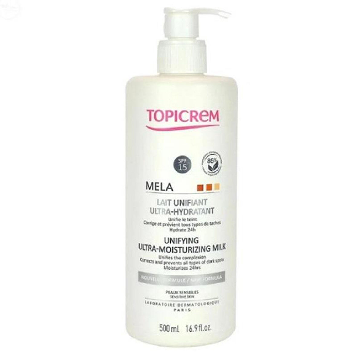 Topicrem Mela Lightening Ultra Moist Milk 500 ml
