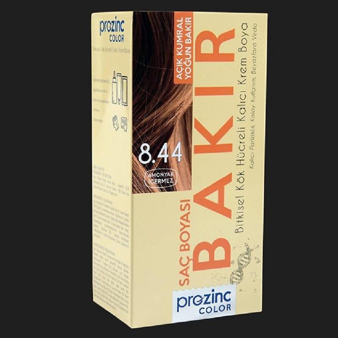 Prozinc Color Saç Boyası - 8.44 Light Blonde Intense Copper Bakıt