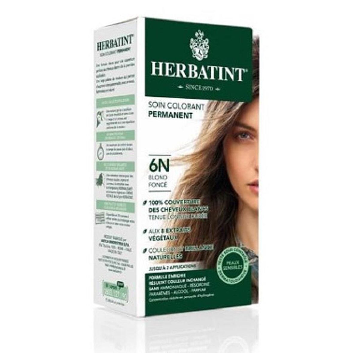 Herbatint Bitkisel Saç Boyası 6N Dark Blonde Koyu Sarı150 ml