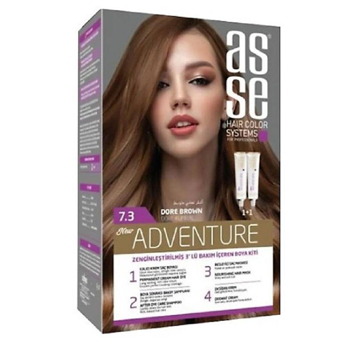 Asse Hair Color System Saç Boyası Dore Kumral No: 7.30