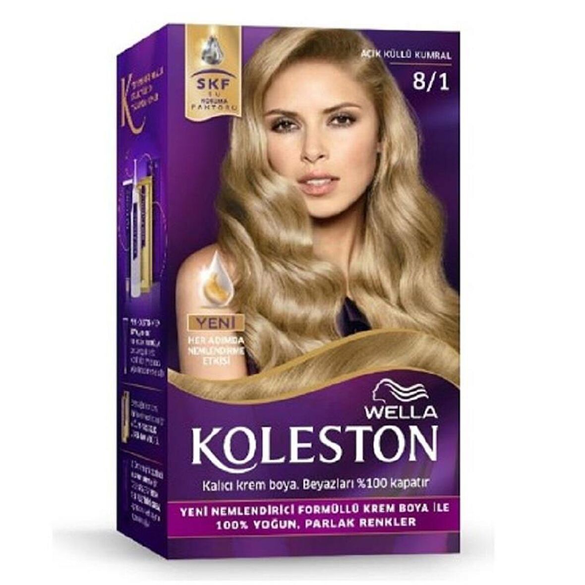 Koleston Kit Saç Boyası 8/1 Açık Küllü Kumral