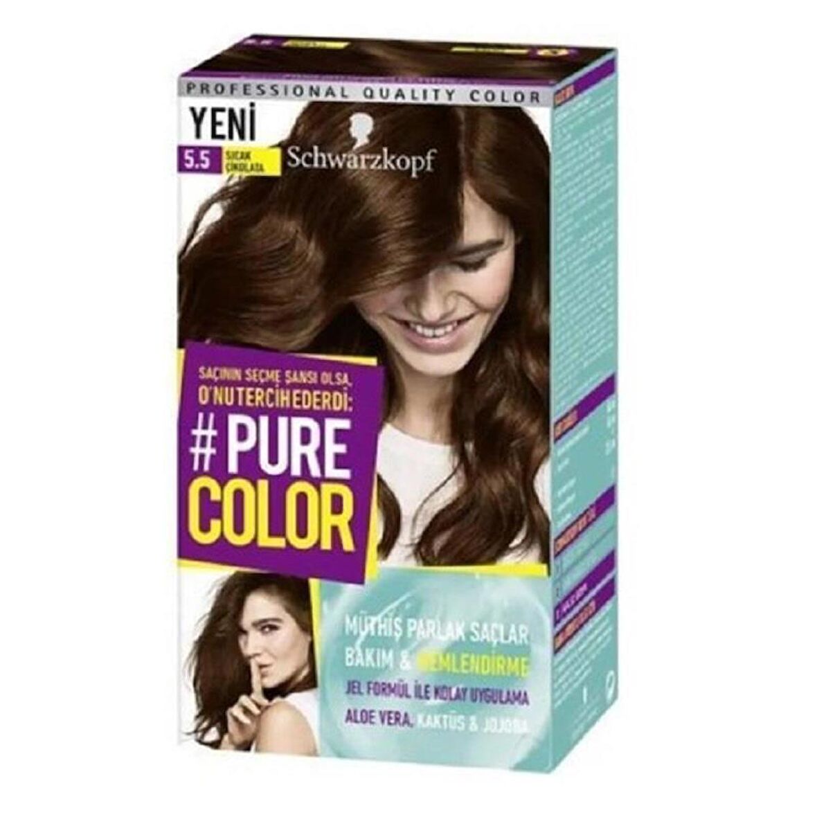 Schwarzkopf Pure Color Saç Boyası - 5-5 Sıcak Çikolata