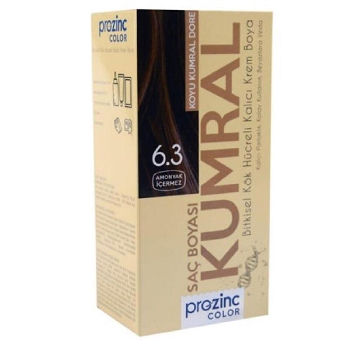 Prozinc Color Saç Boyası - 6.3 Dark Golden Blonde Koyu Kumral