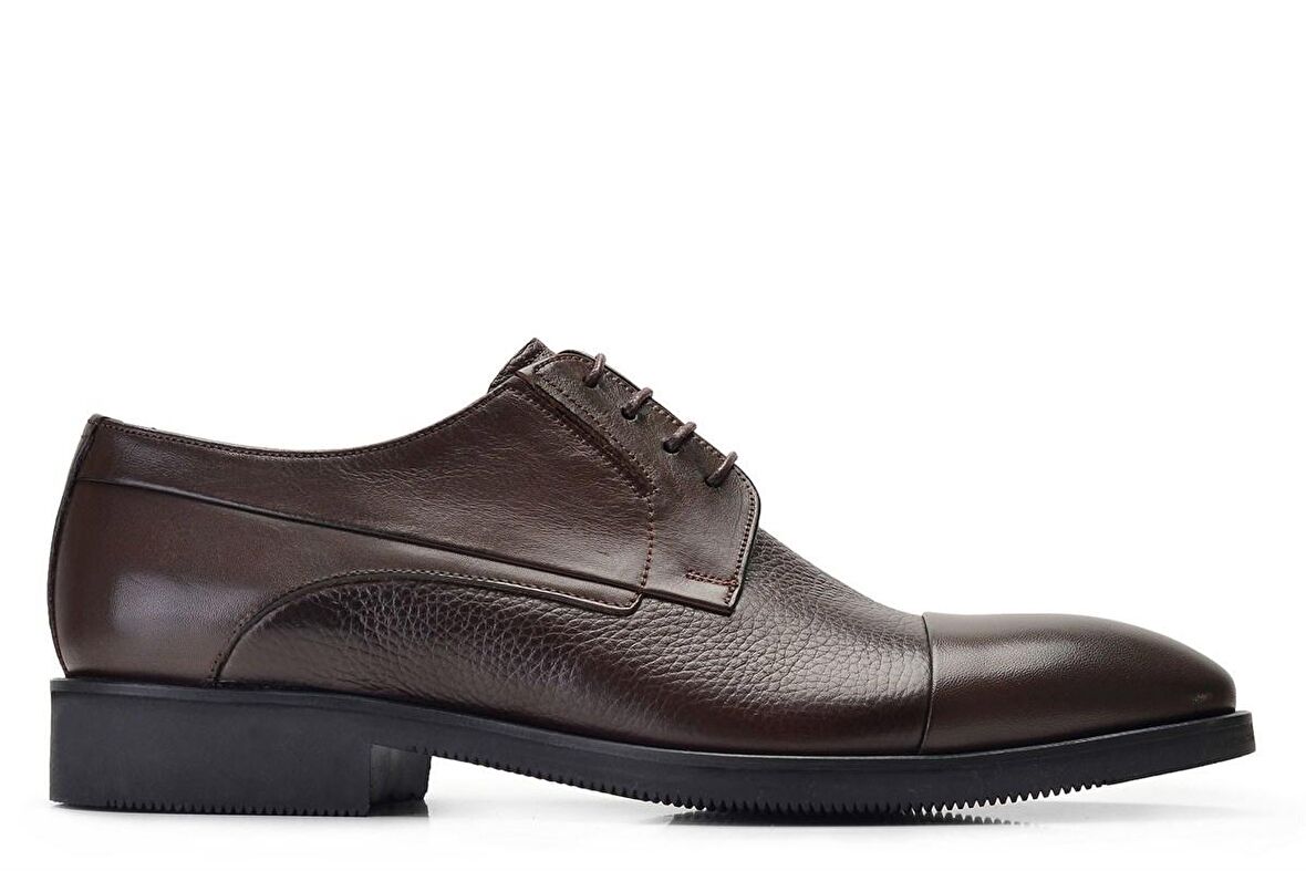 Hakiki Deri Kahverengi Klasik Bağcıklı Erkek Ayakkabı -11969-