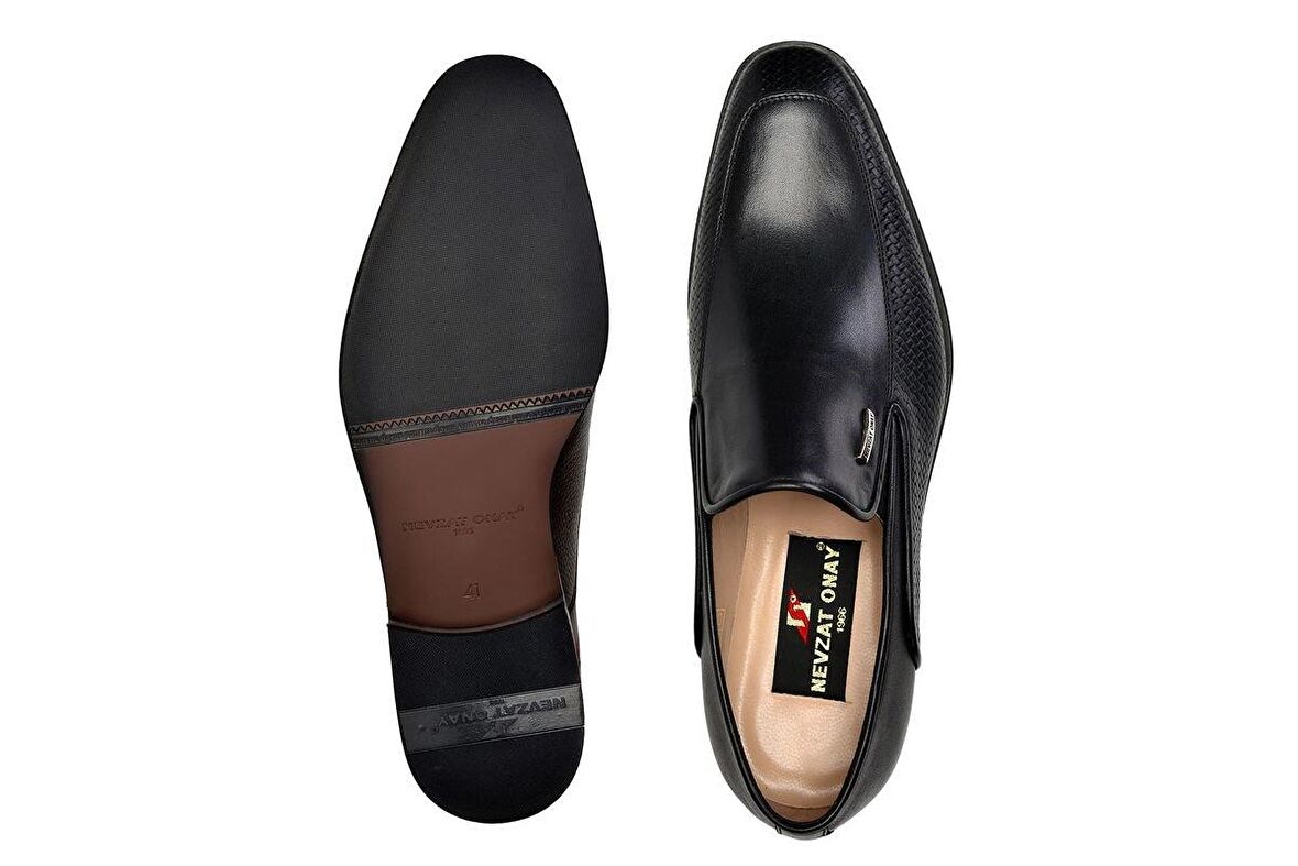 Siyah Günlük Loafer Neolit Erkek Ayakkabı -11155-