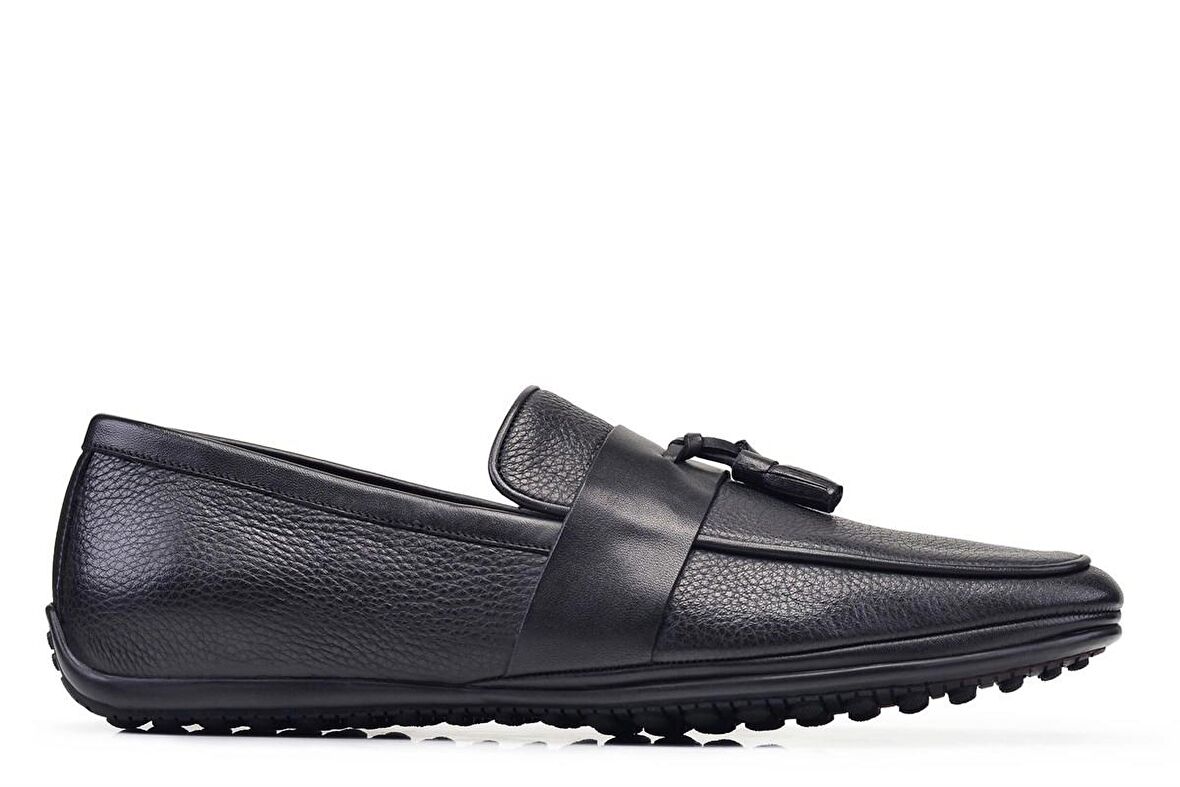 Siyah Günlük Loafer Erkek Ayakkabı -10323-