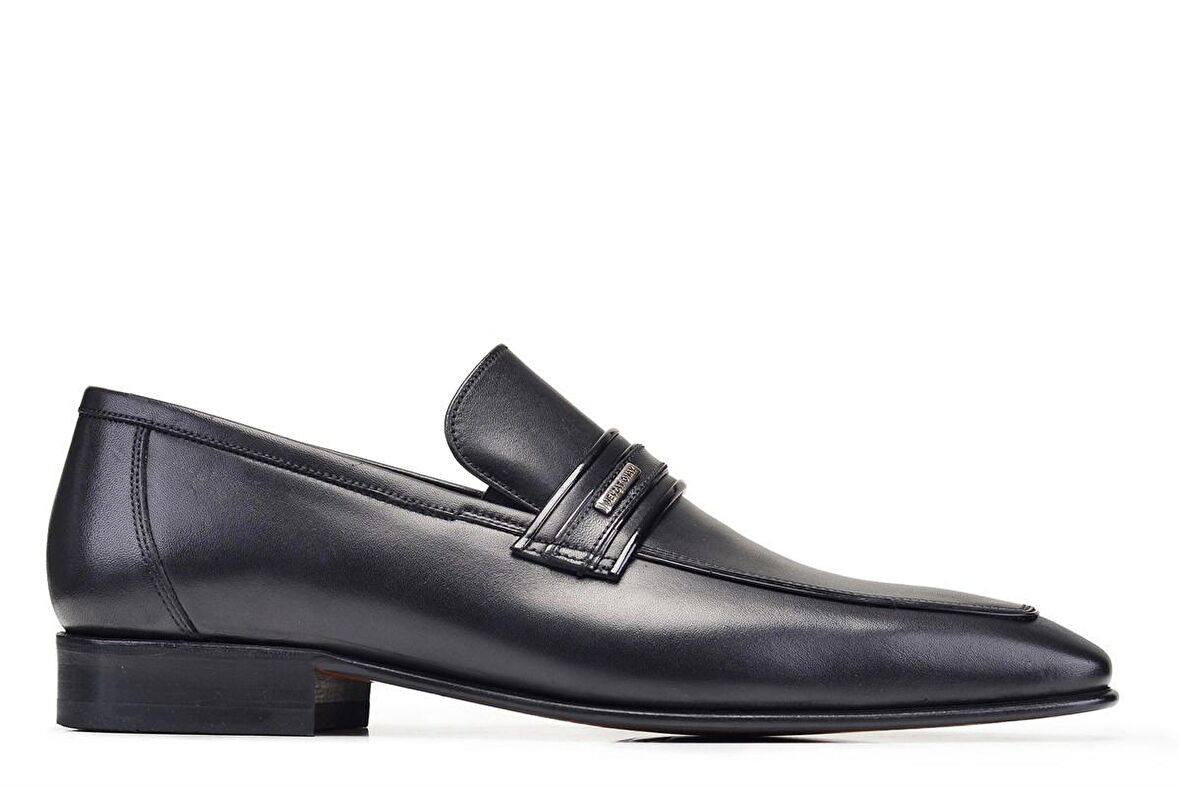 Siyah Loafer Klasik Erkek Ayakkabı -7095-