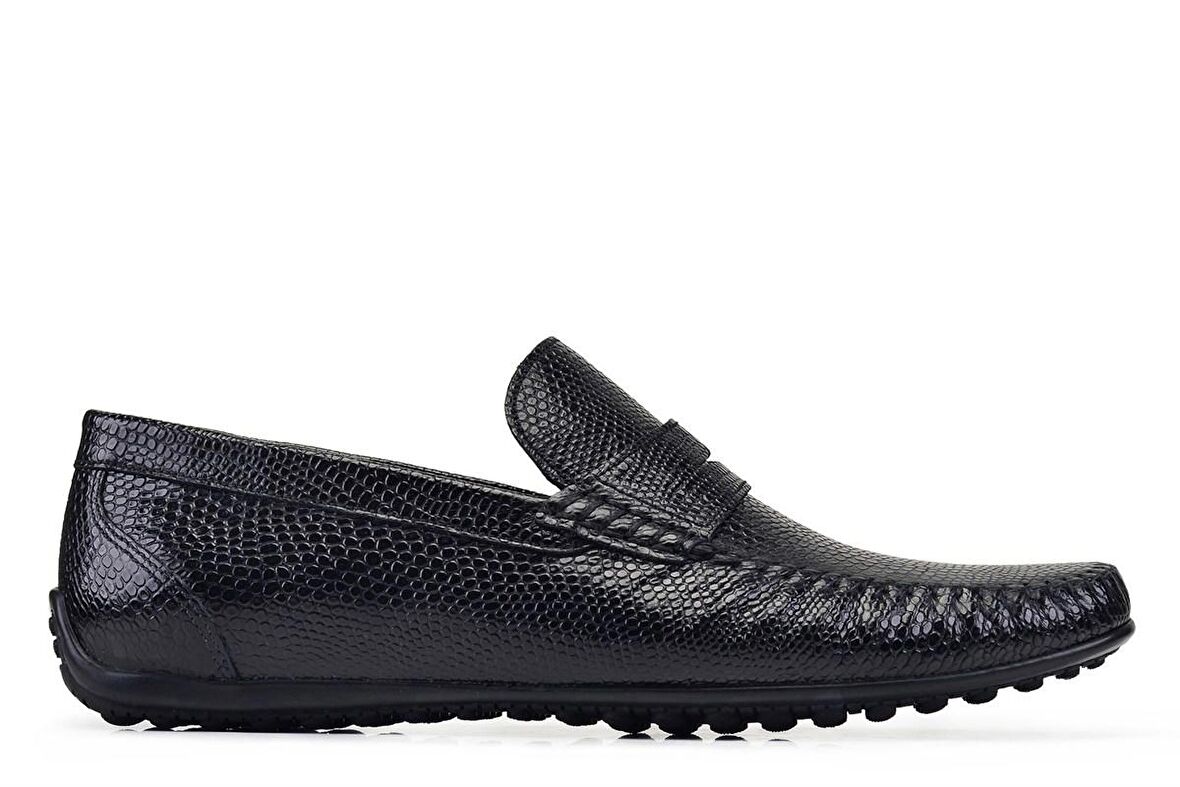 Siyah Yazlık Loafer Erkek Ayakkabı -22929-