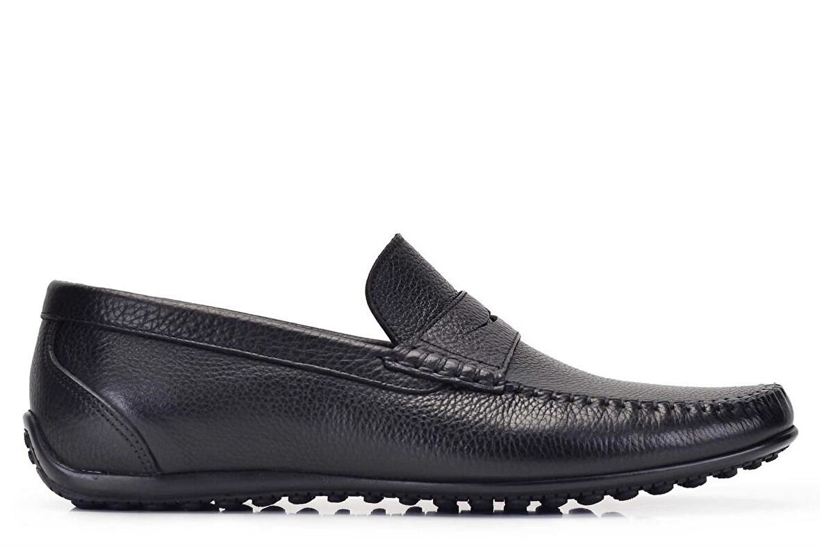 Siyah Günlük Loafer Yazlık Erkek Ayakkabı -11552-