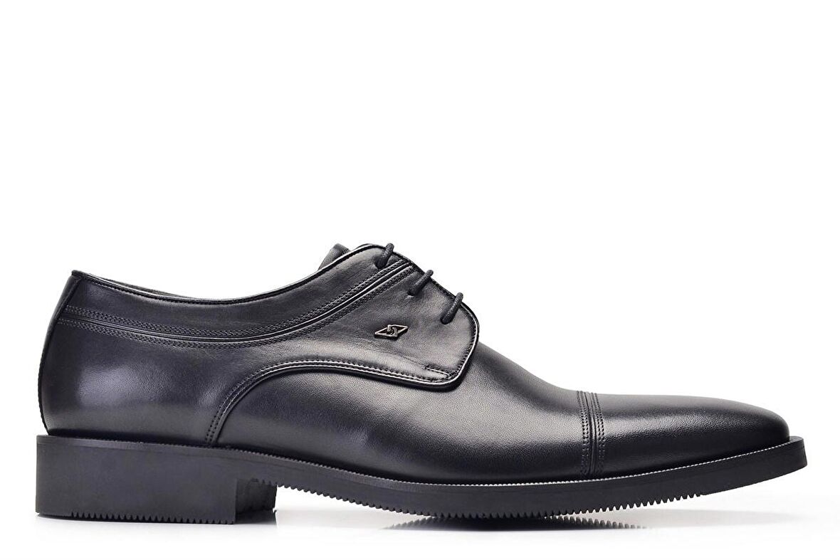 Siyah Günlük Bağcıklı Erkek Ayakkabı -8092-