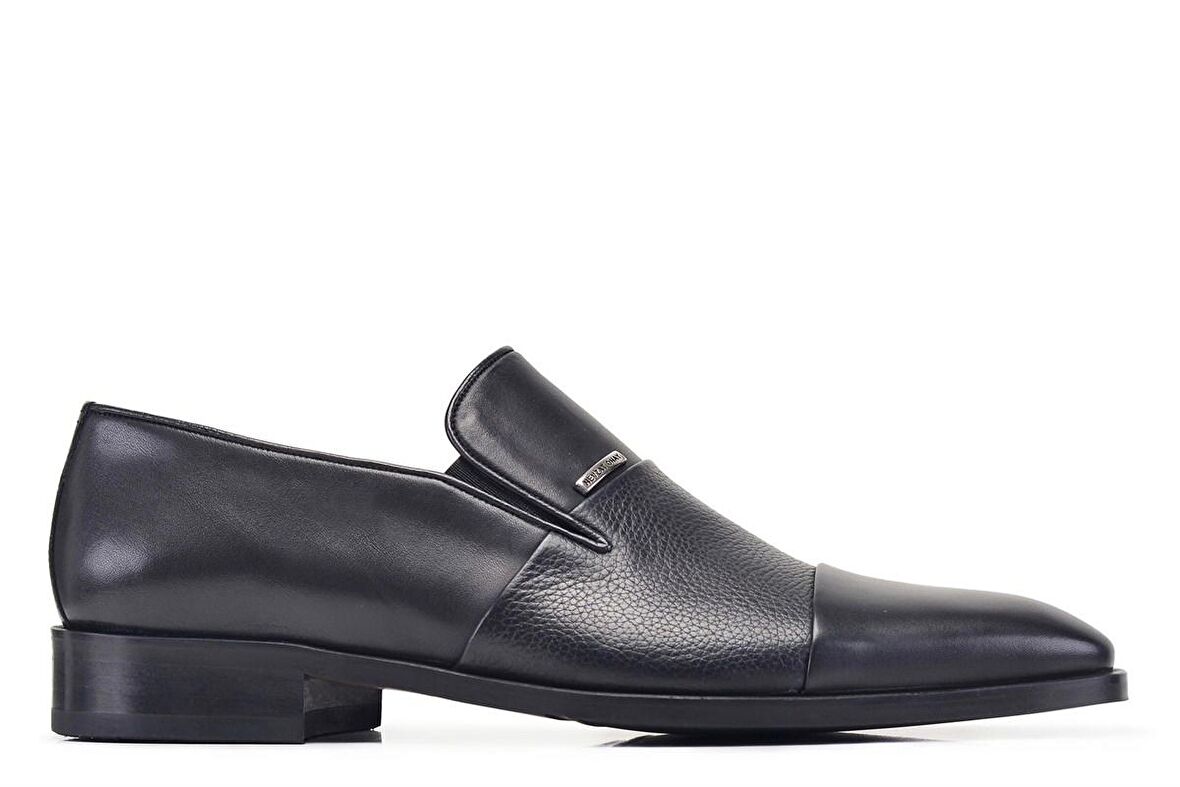Siyah Klasik Loafer Neolit Erkek Ayakkabı -12409-
