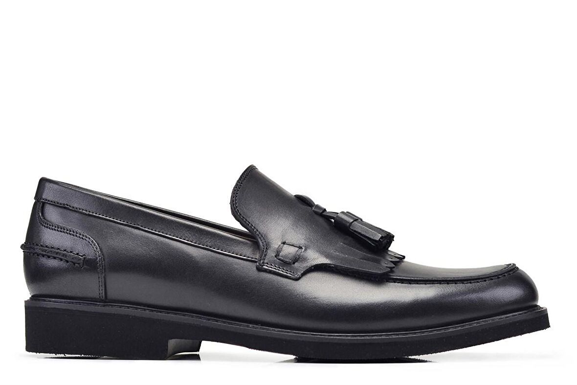 Siyah Günlük Loafer Erkek Ayakkabı -12332-