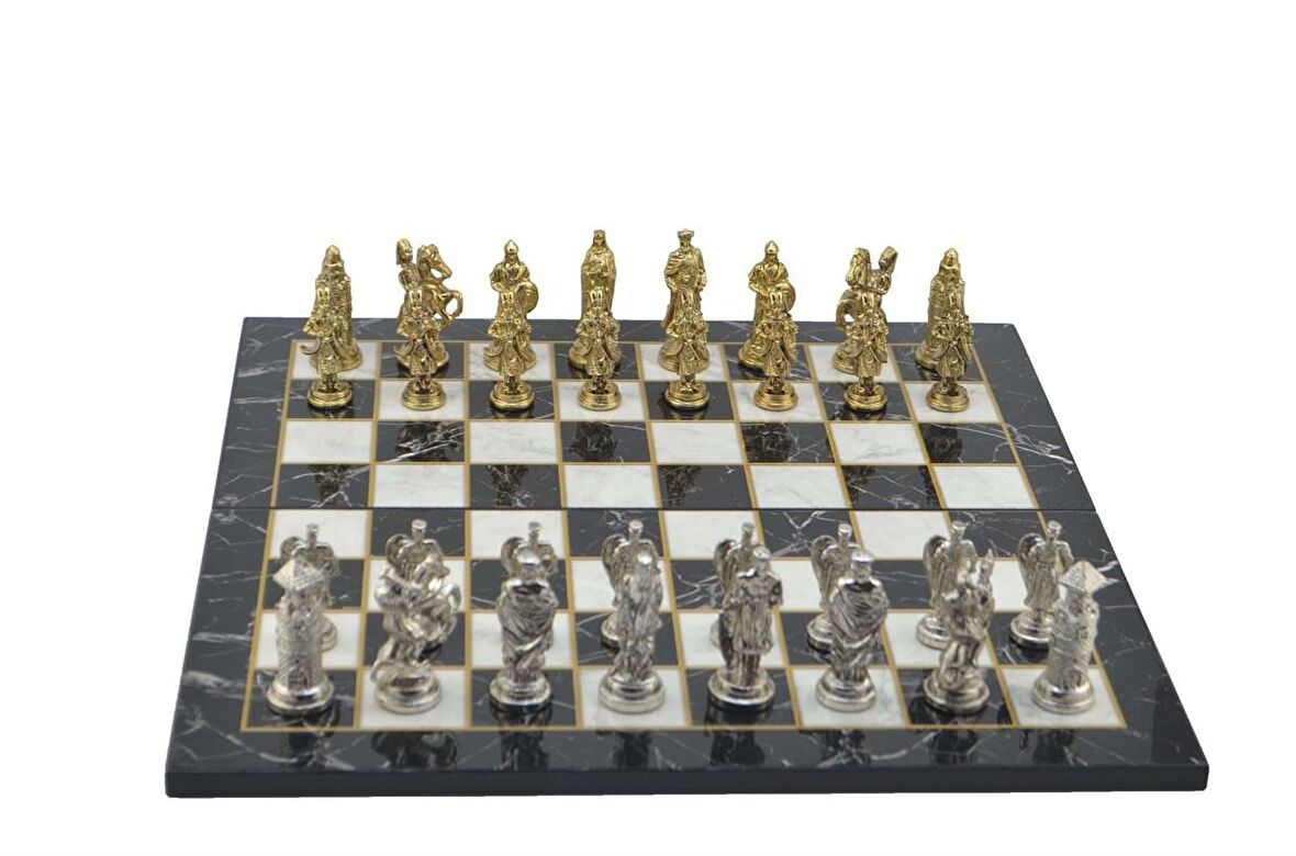 Gifthome Metal Satranç Takımı/Seti;Battal,Osmanlı&