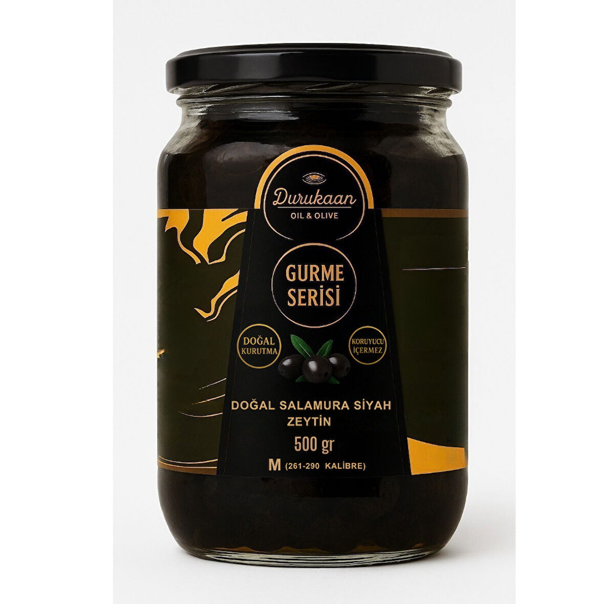 Doğal Salamura Siyah Zeytin M 500GR
