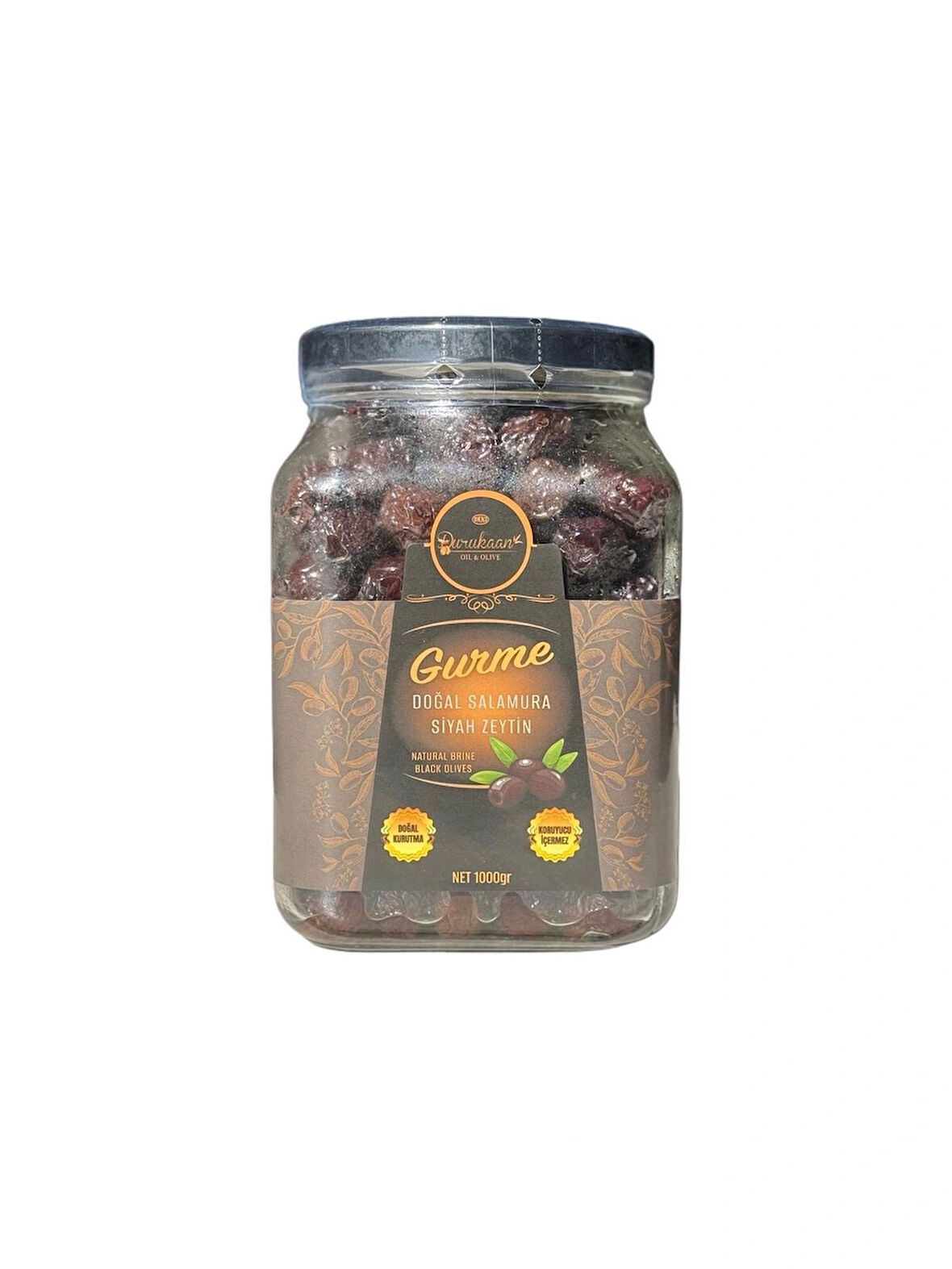 Doğal Salamura Siyah Zeytin XS 1 KG