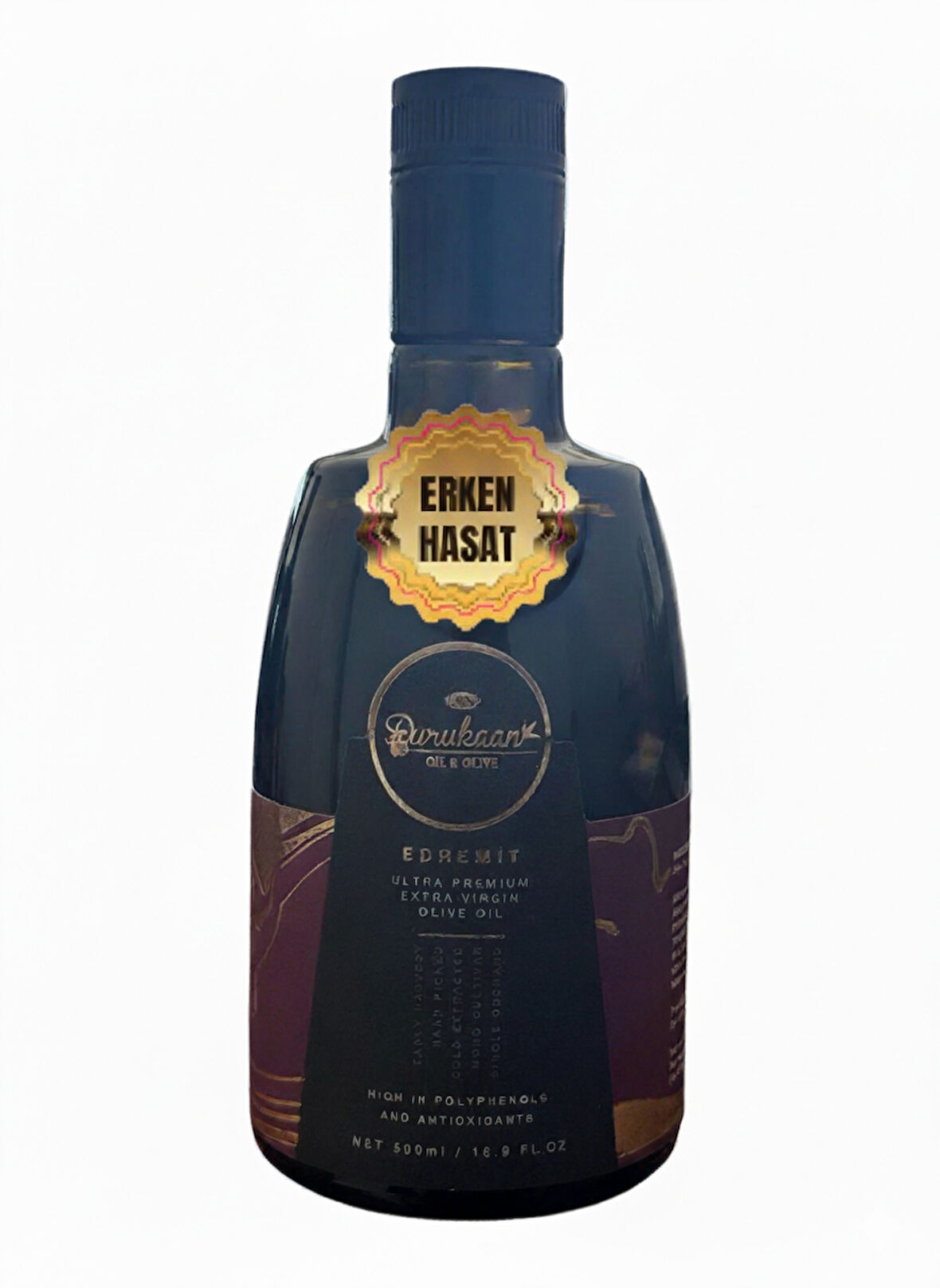 ERKEN HASAT EDREMİT SOĞUK SIKIM ZEYTİNYAĞI 500ml