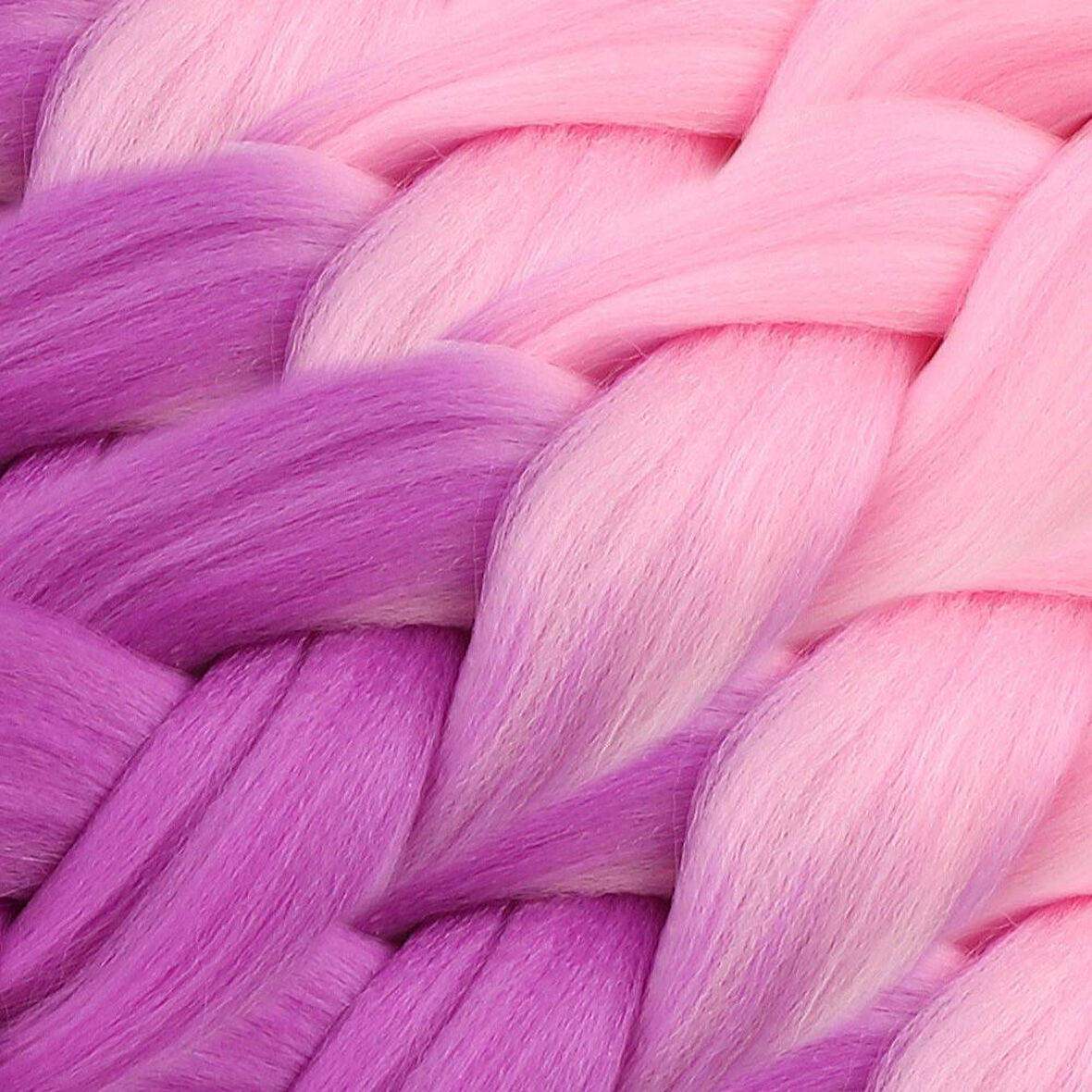 Afrika Örgülük Sentetik Ombreli Saç 100 Gr. - Açık Pembe / Lila