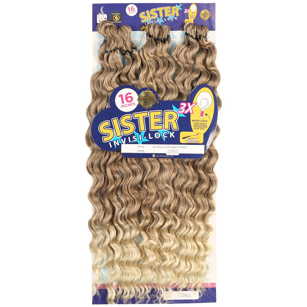 Sister Afro Dalgası Saç - Küllü Kumral / Platin Ombreli 12-613