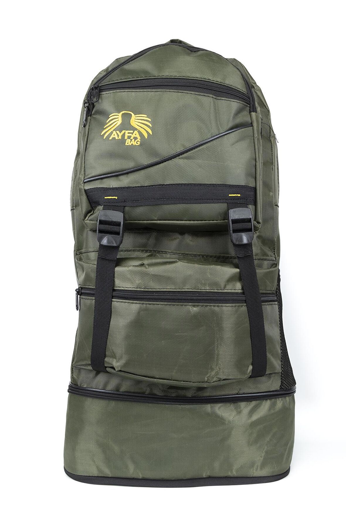 Büyük Boy Körüklü Dağcı Sırt Çantası Haki