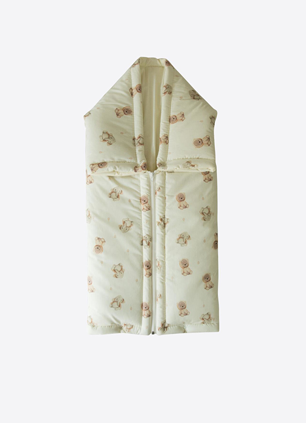 Zen Fermuarlı Battaniye Natural