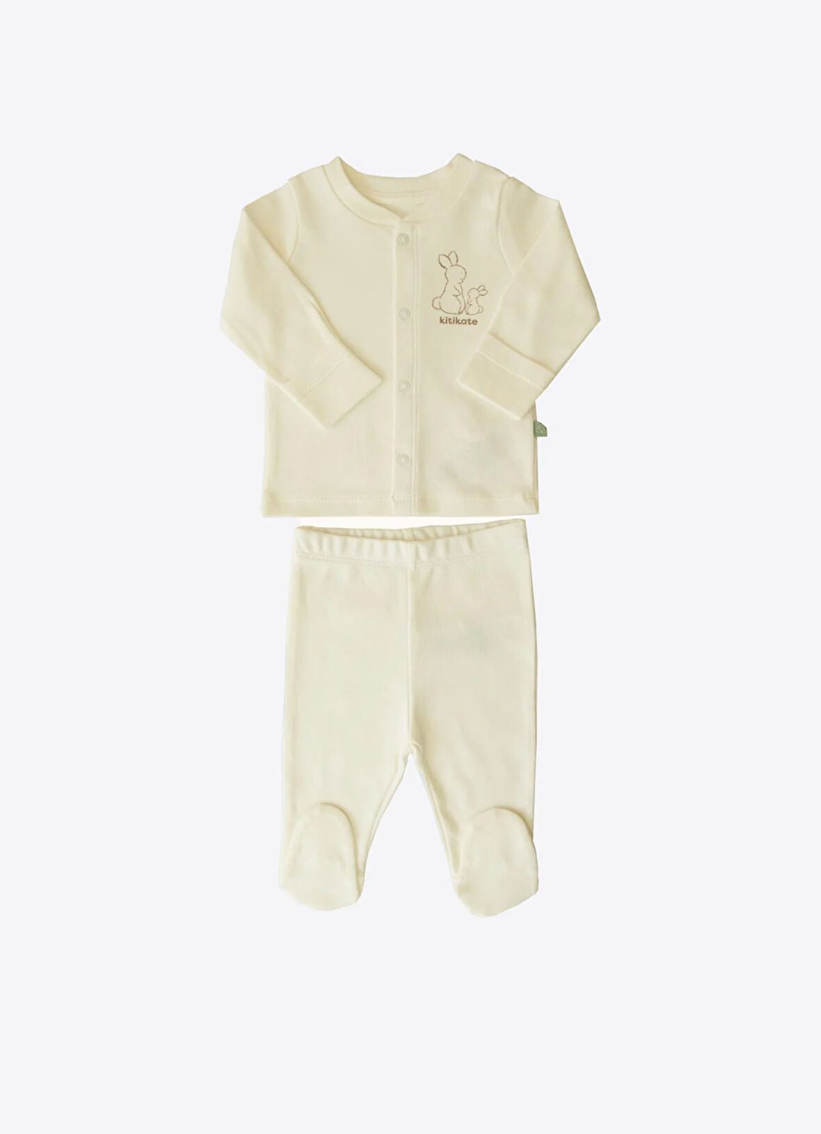 Organik New Basic Pijama Takımı Natural