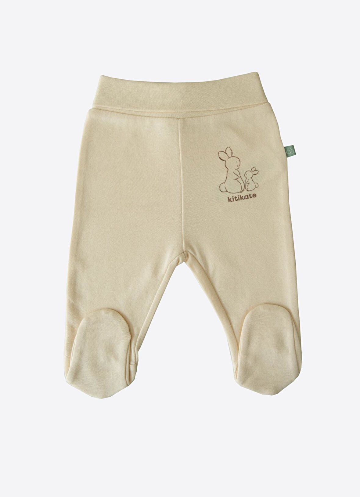 Organik New Basic Patikli Pantolon Natural